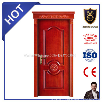 European Style Hot Sale Wood Laminated Solid Door with Upper Head